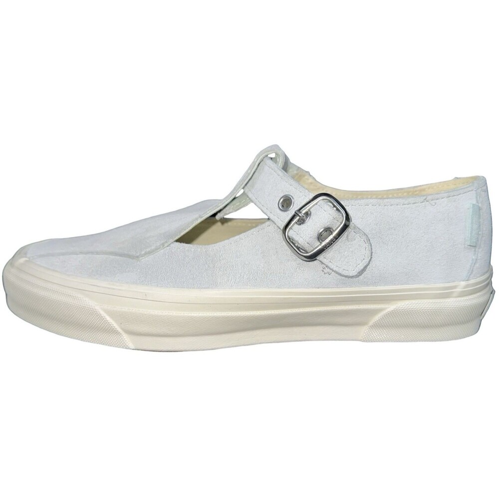 Vans Womens 9.5 Mary LX Mary Jane 93 Shoes Suede Blue White Sneakers New